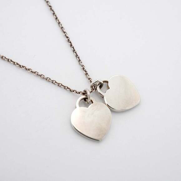 Tiffany & Co. Return to Heart Necklace, Sterling Silver 925, Pink, Women's - Picture 2 of 7